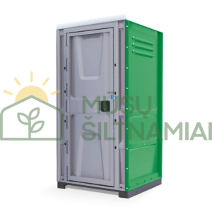 Plastikis lauko tualetas žalios pilkos spalvos